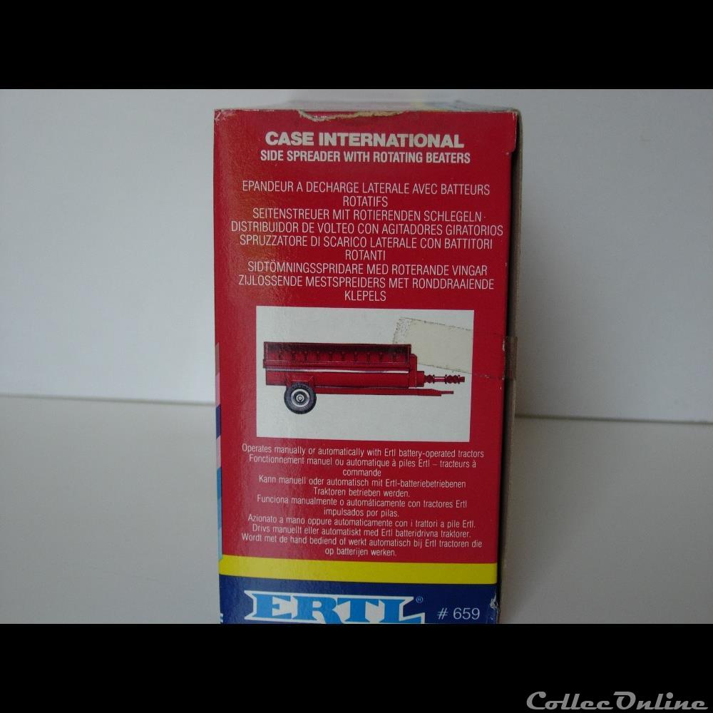 Ertl 659A - Case IH Side Spreader - OUI 4 modele reduit vehicule agricole ertl 659a case ih side spreader oui