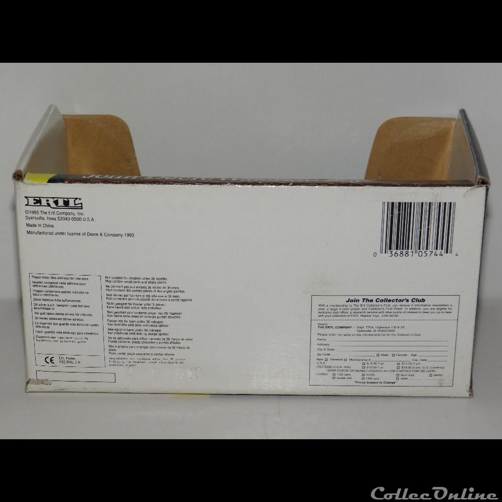 Ertl 5744 - John Deere JD Waterloo Boy - OUI 5 modele reduit vehicule agricole versatile ertl 5744 john deere jd waterloo boy oui