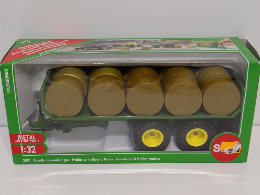 01/2025 - Siku 2891 - Remorque plateau pour balles rondes - X modeles reduits vehicules agricoles 01 2025 siku 2891 remorque plateau pour balles rondes x