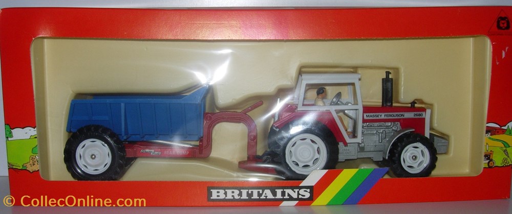 Britains 09606 - 1/32 - Set Massey Ferguson MF 2680 - Ok modeles reduits vehicules agricoles britains 09606 1 32 set massey ferguson mf 2680 ok