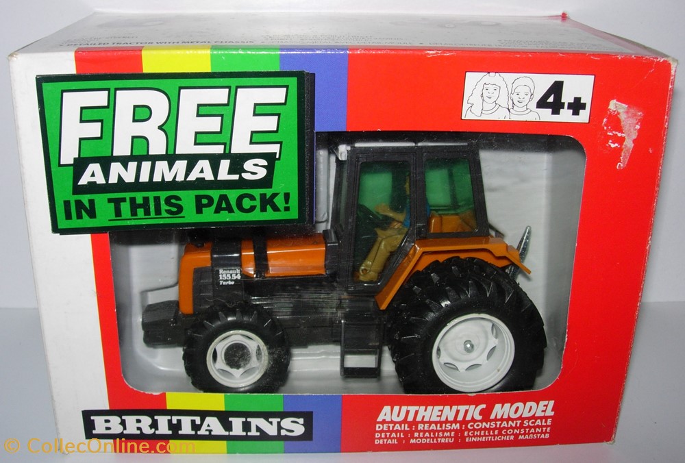 Britains 09498 - Tracteur Renault 155-54 Turbo TZ16 - Ok modeles reduits vehicules agricoles britains 09498 tracteur renault 155 54 turbo tz16 ok