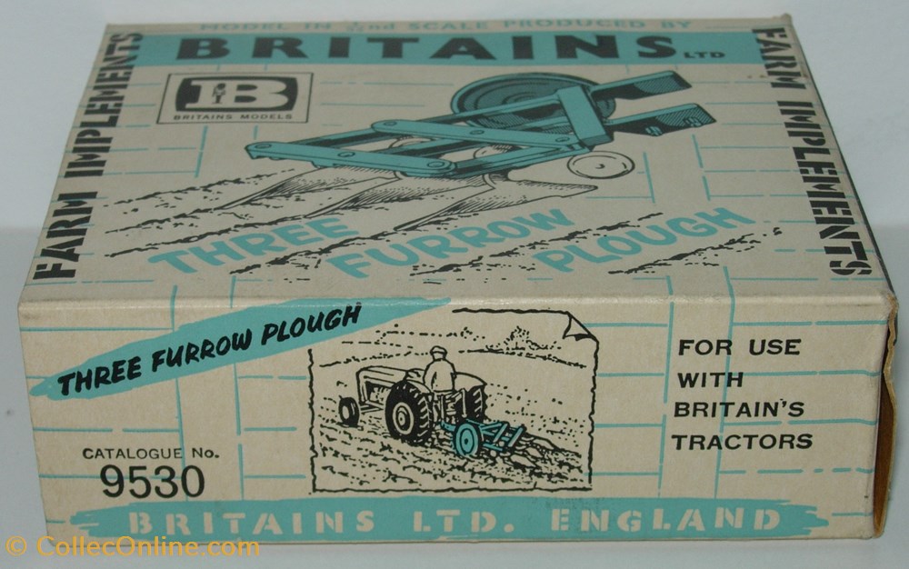 Britains 09530 - 1/32 - Charrue à bande 3 socs - Ok modeles reduits vehicules agricoles britains 09530 1 32 charrue a bande 3 socs ok