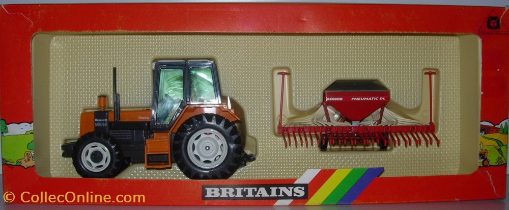 Britains 09621 - 1/32 - Set Renault 145-14 Turbo - Ok modeles reduits vehicules agricoles britains 09621 1 32 set renault 145 14 turbo ok