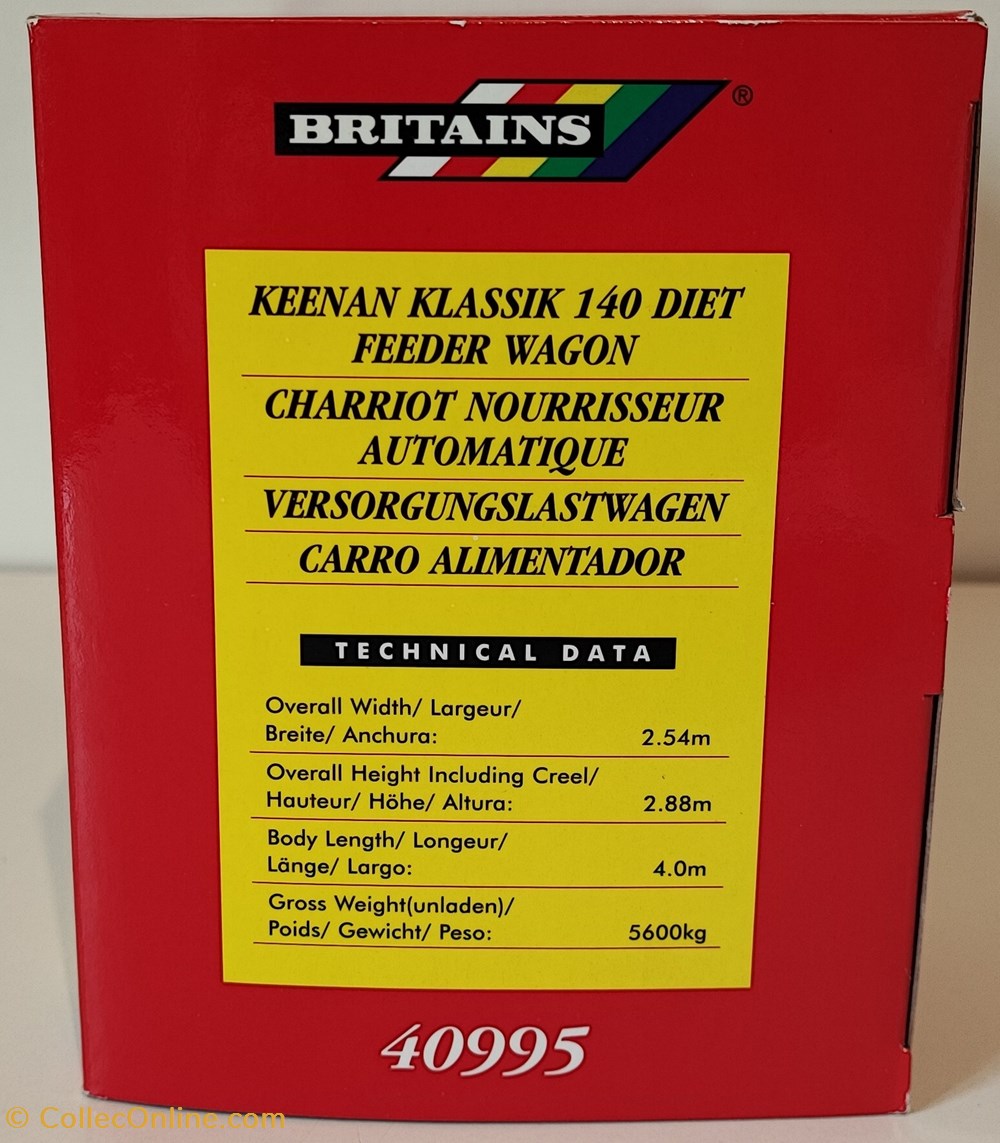 Britains 40995 - 1/32 - Keenan Klassik 140 - Ok modeles reduits vehicules agricoles britains 40995 1 32 keenan klassik 140 ok