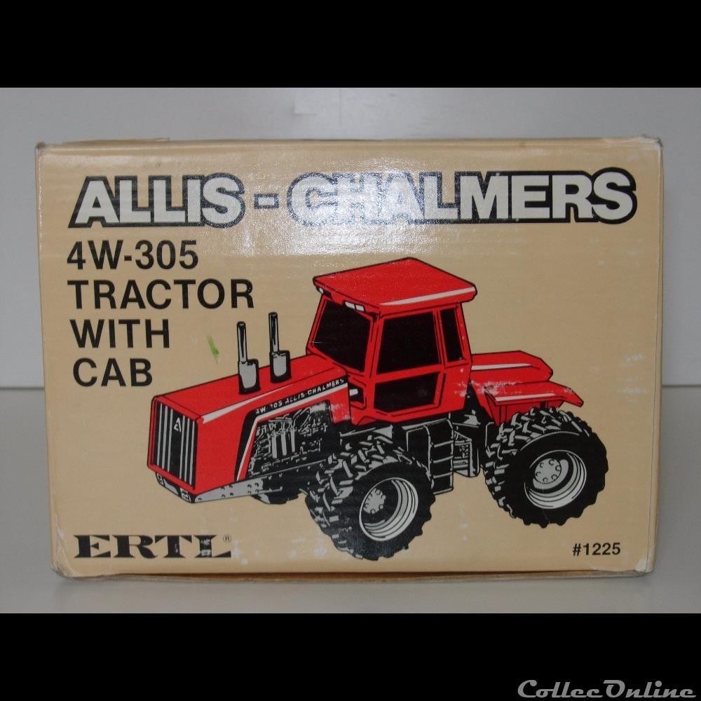 modele reduit vehicule agricole ertl 1225e allis chalmers 4w 305 oui