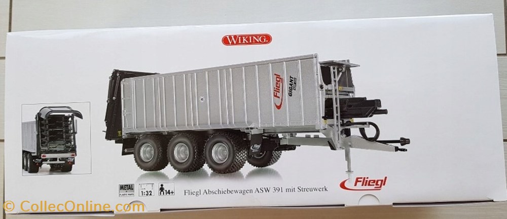 modeles reduits vehicules agricoles claas wiking 7322 epandeur fliegl asw 391