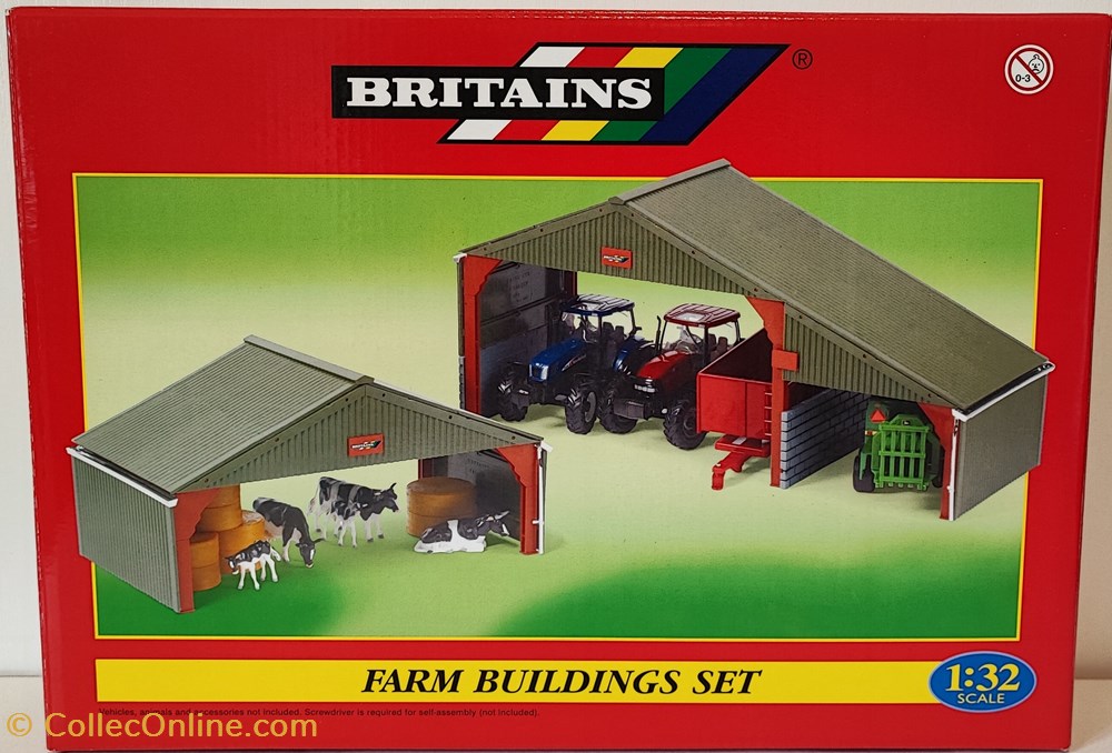 Britains 40973 - 1/32 - Set hangars agricoles - Ok modeles reduits vehicules britains 40973 1 32 set hangars agricoles ok