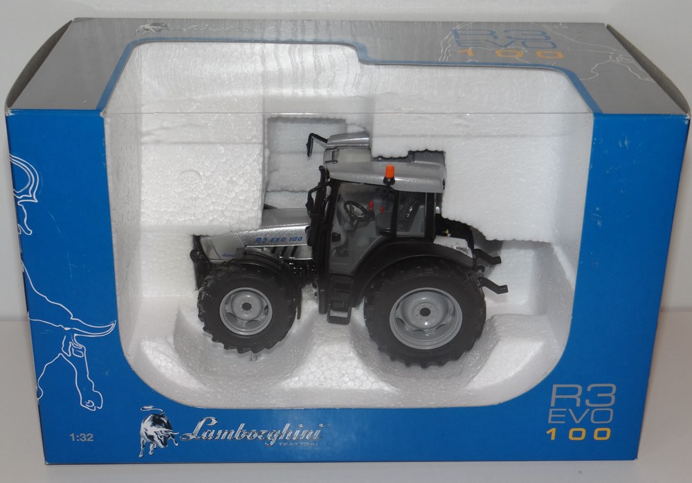 modeles reduits vehicules agricoles ros 30109 tracteur lamborghini r3 evo 100 x