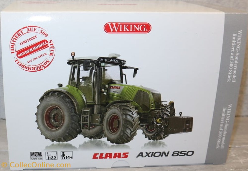 Wiking 7356 - Tracteur Claas Axion 850 Dust Ed Ltd modeles reduits vehicules agricoles wiking 7356 tracteur claas axion 850 dust ed ltd