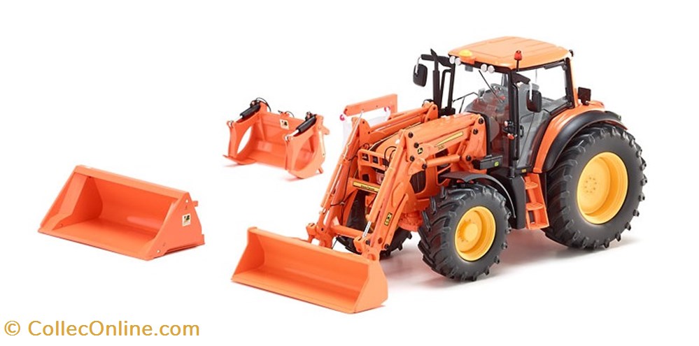 modeles reduits vehicules agricoles wiking 7342 tracteur john deere jd 7430 communal chargeur