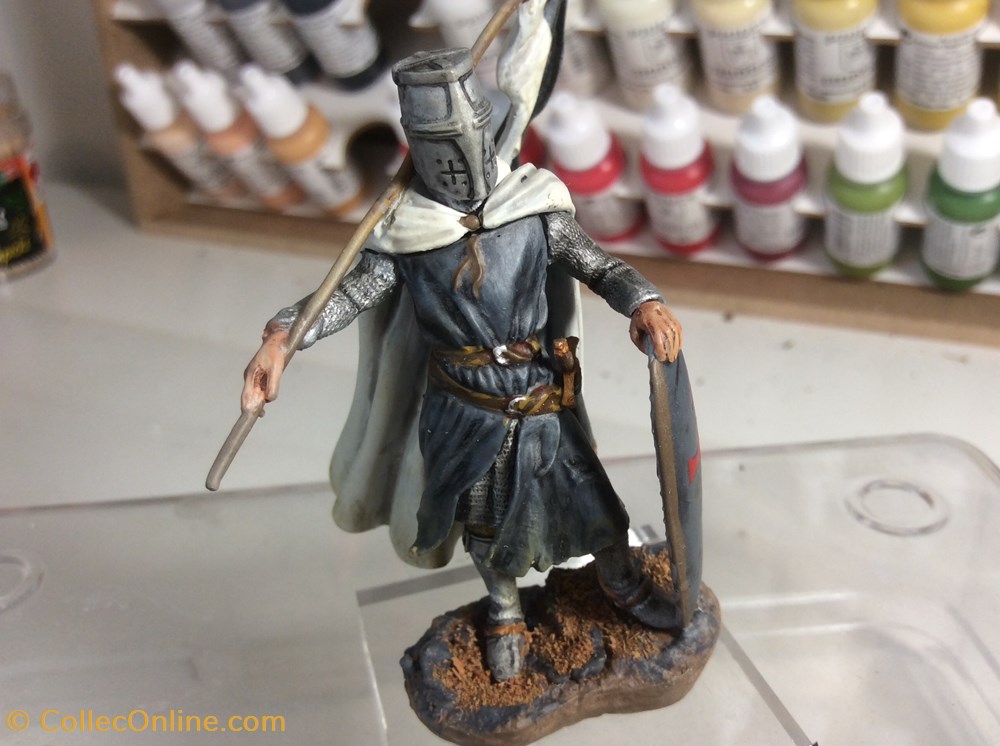 Figurine Andrea 54mm Templier 3 figurines historique figurine andrea 54mm templier