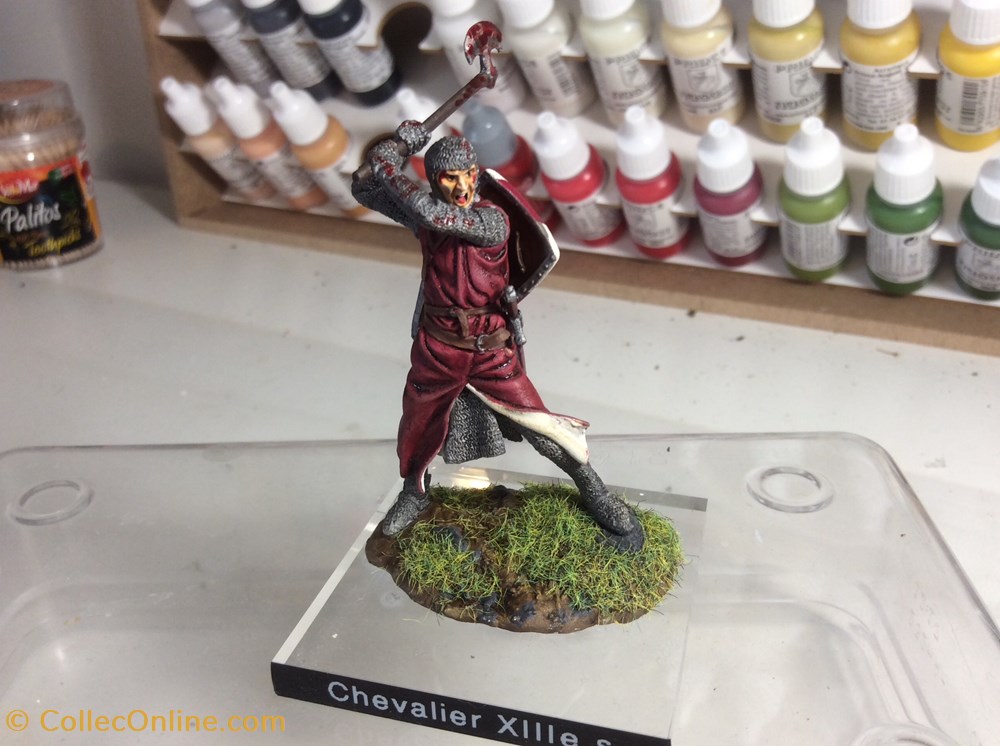 Figurine 54mm Chevalier XIIIème s. historique figurine 54mm chevalier xiiieme s