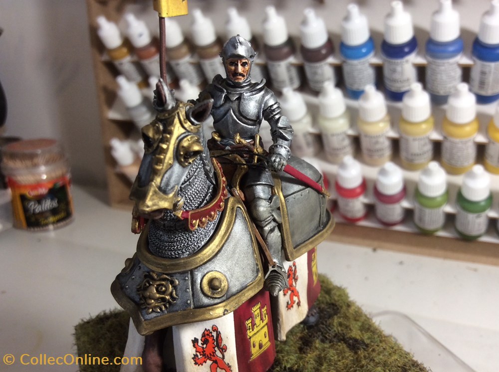 Figurine 54mm Chevalier XVème s. figurines historique figurine 54mm chevalier xveme s
