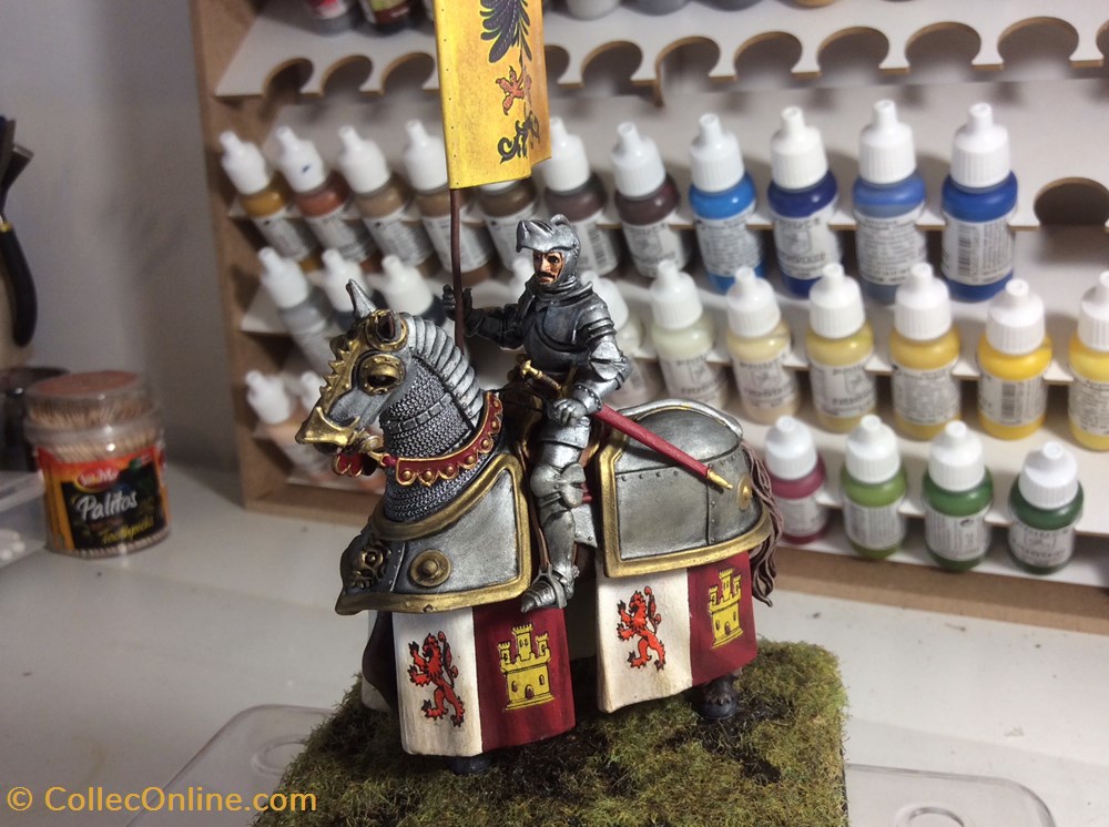 Figurine 54mm Chevalier XVème s. figurines historique figurine 54mm chevalier xveme s