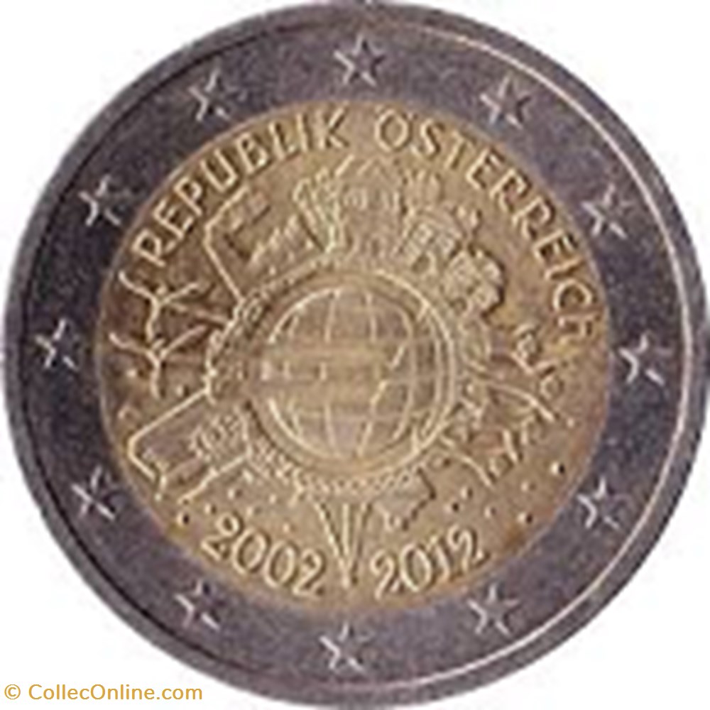 monnaies 2012 autriche 10 ans euro