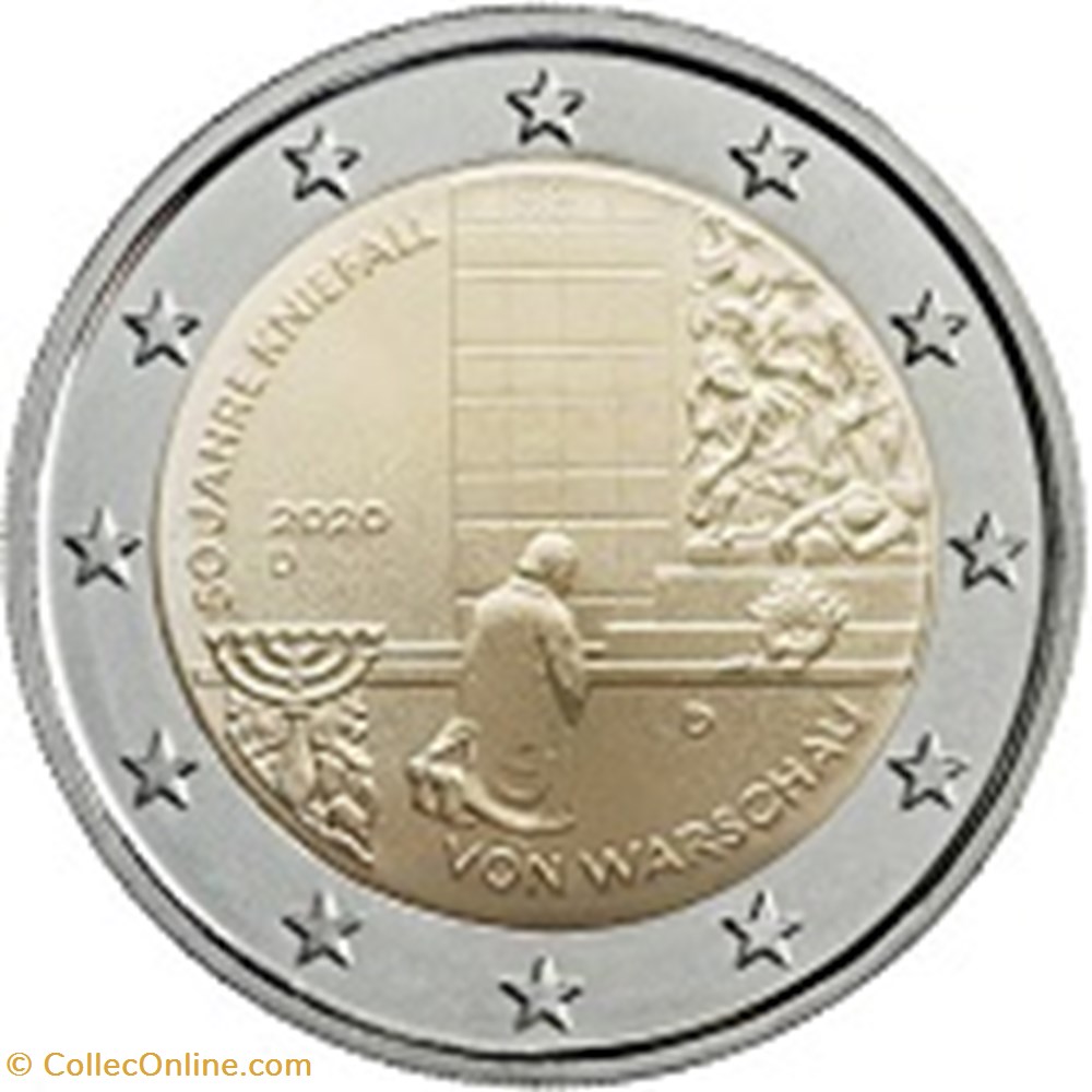 2020-allemagne-50e-anniversaire-de-la-genuflexion-de-varsovie monnaies 2020 allemagne 50e anniversaire de la genuflexion de varsovie