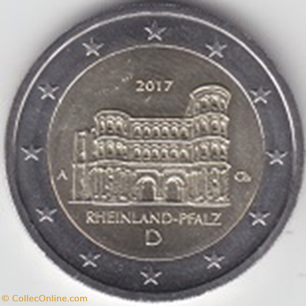 monnaies 2017 allemagne porta nigra