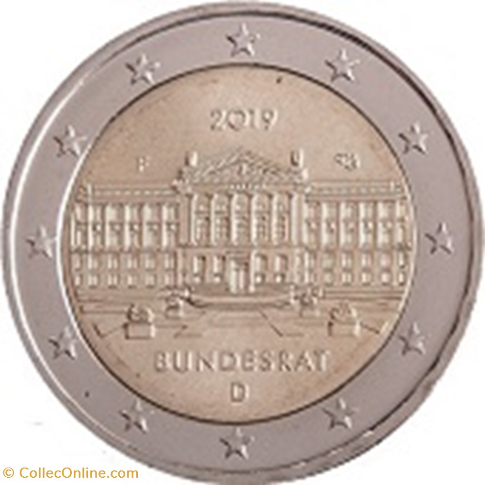 2019-allemagne-bundesrat monnaies 2019 allemagne bundesrat