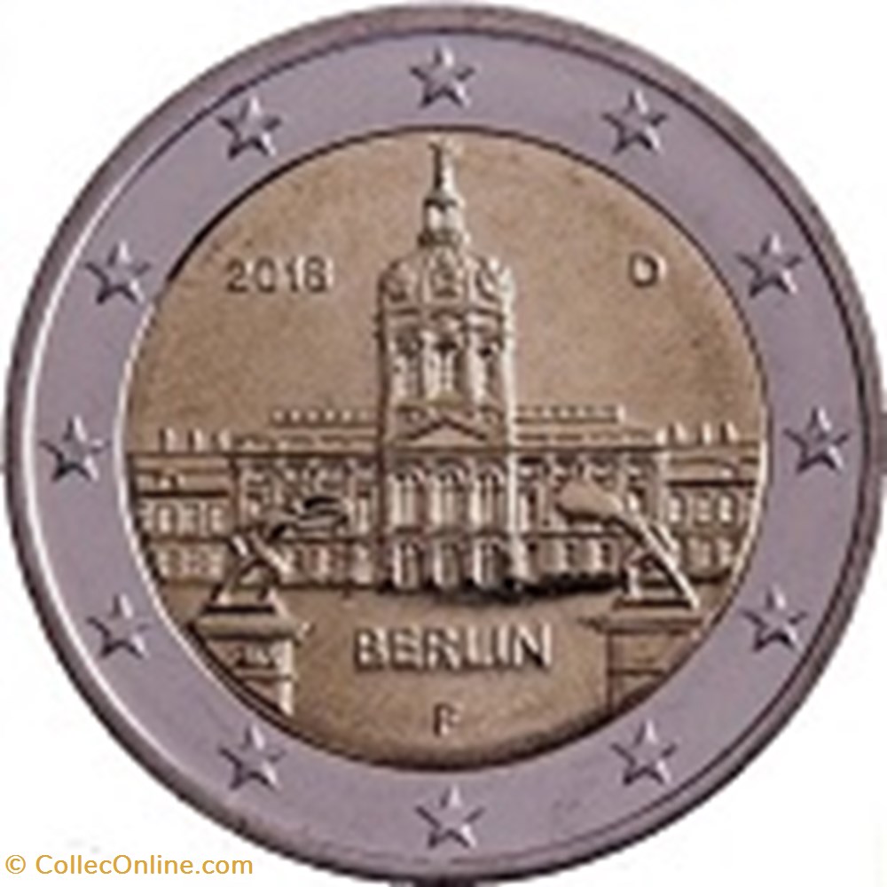 monnaies 2018 allemagne chateau charlottenburg