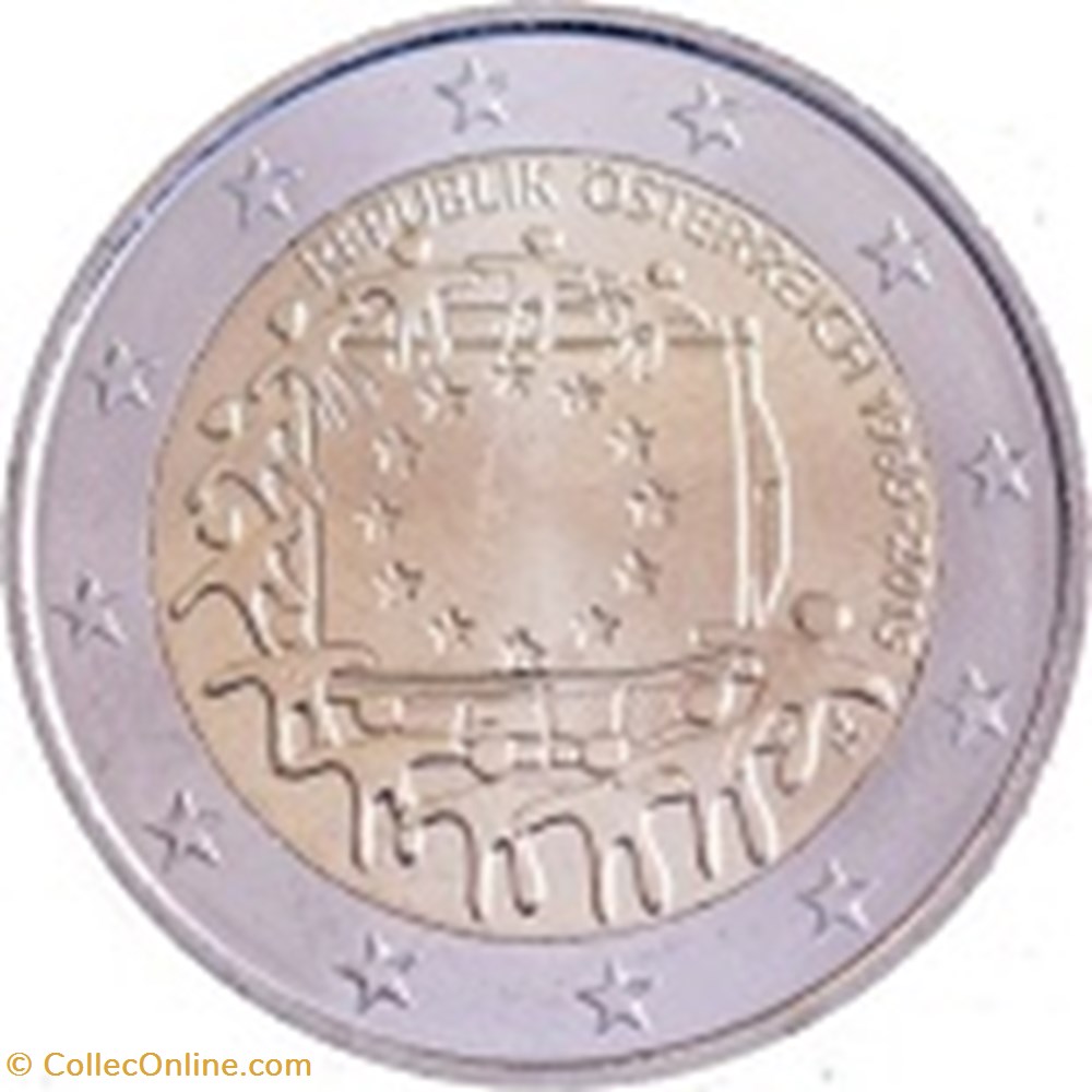monnaies 2015 autriche drapeau europeen