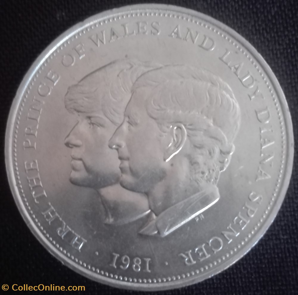 coins world united kingdom 25 new pence elizabeth ii royal wedding 1981