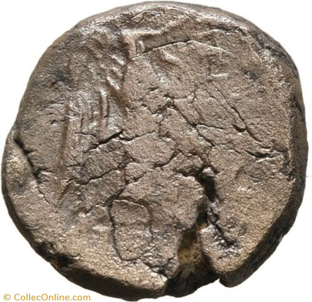 monnaie antique jc ap grecque ancien monde grec avec contre marque chouette