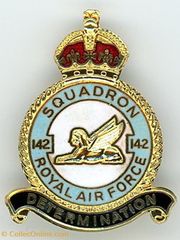 militarium medaille insigne r a f 142 squadron cxlii