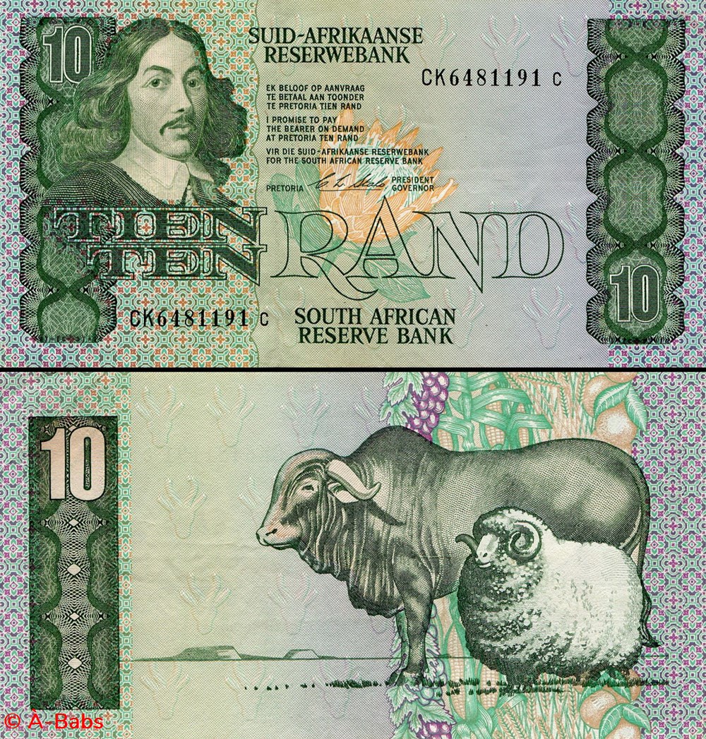 AFRIQUE DU SUD - PICK 120e - 10 RAND - 1990 billets afrique du sud pick 120e 10 rand 1990