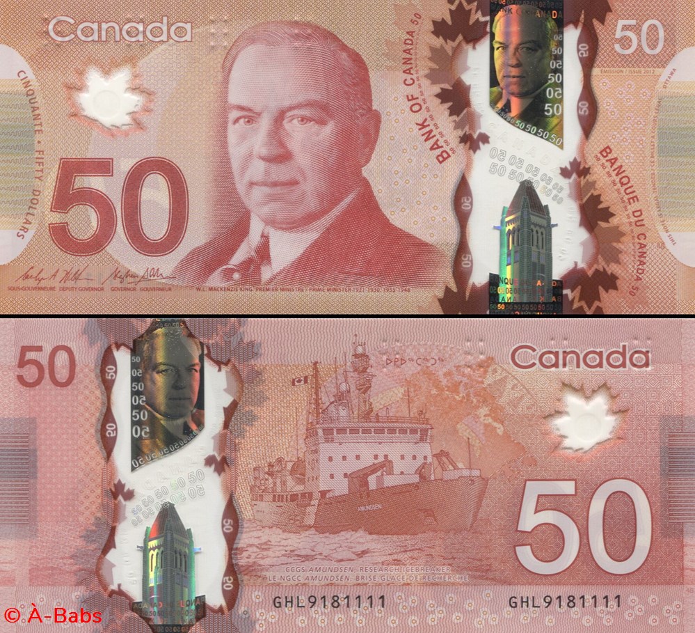 CANADA - PICK 109 a2 - 50 DOLLARS - 2015 billets amerique du nord canada pick 109 a2 50 dollars 2015
