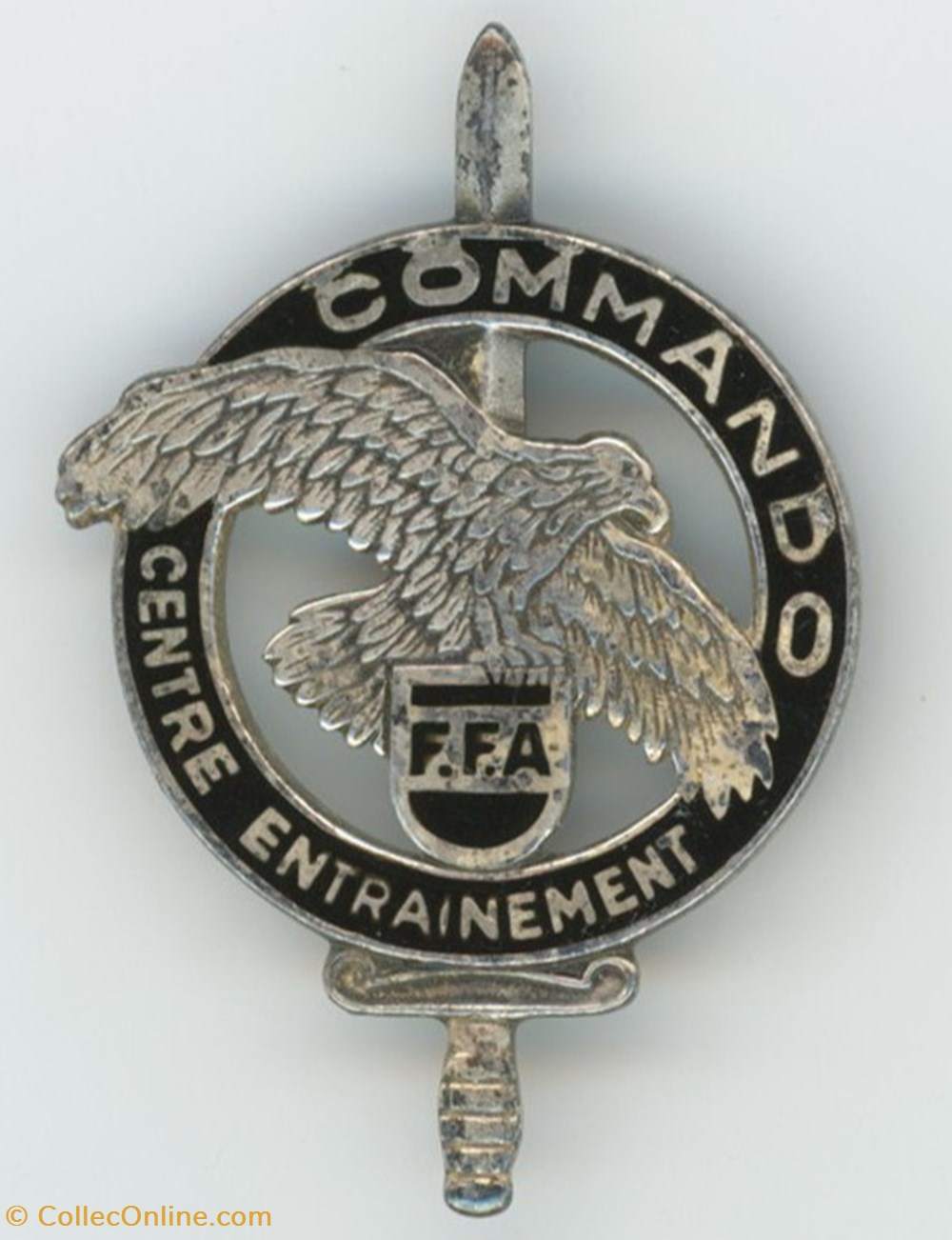Insigne - Commando - Forces Françaises en Allemagne militaria medailles insignes insigne commando forces francaises en allemagne