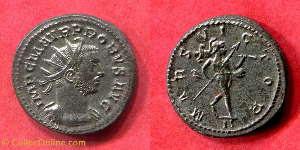PROBUS - MARS VICTOR - RIC 37 monnaie antique av jc ap romaine republicaine imperiale probus mars victor ric 37