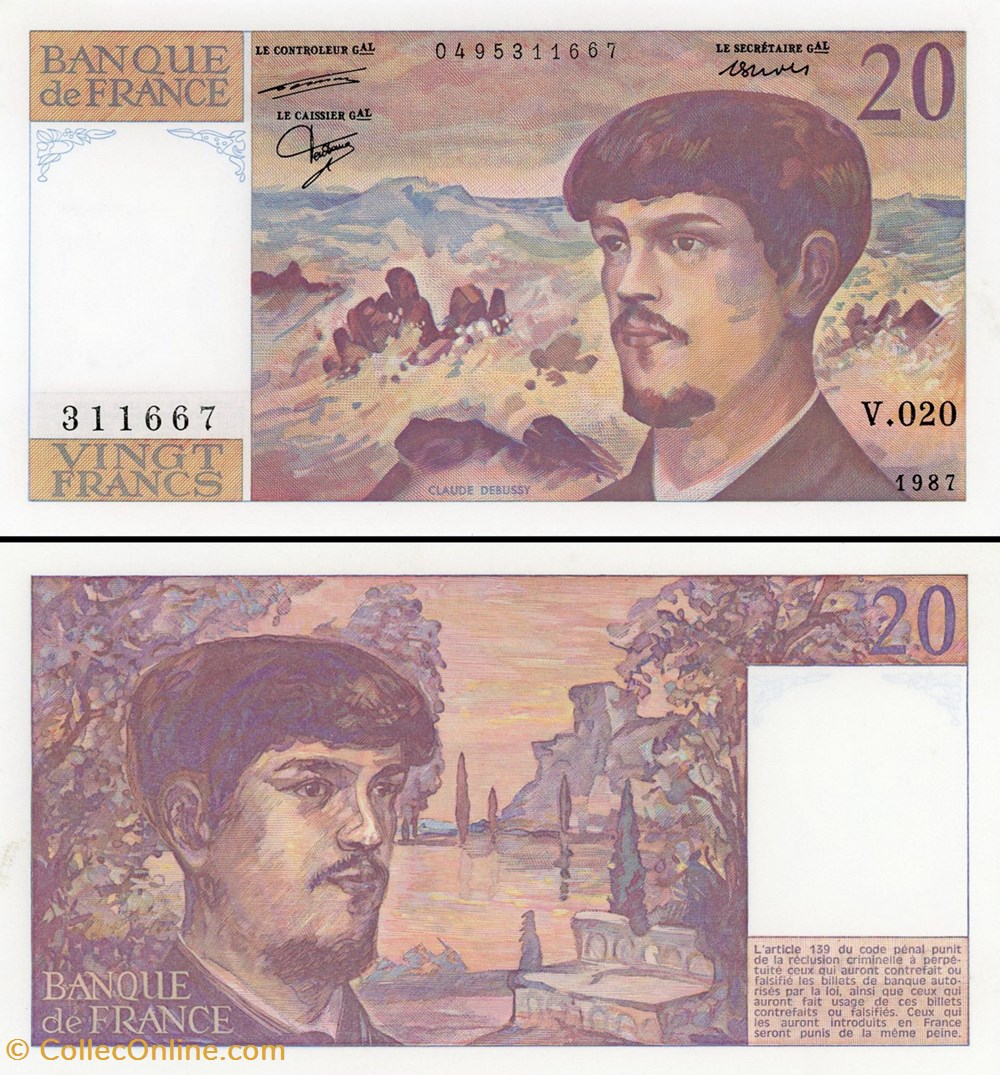 billets europe france 20 francs 1987 v 020