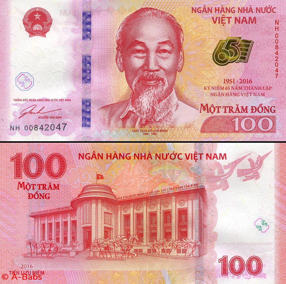 billets asie vietnam pick 125 100 ong 2016