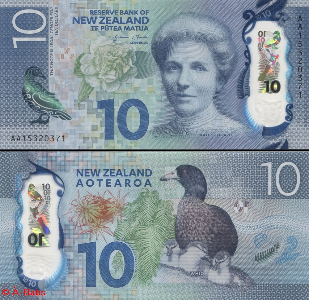 NOUVELLE-ZELANDE - PICK 192 a - 10 DOLLARS - 2015 billets oceanie nouvelle zelande pick 192 a 10 dollars 2015