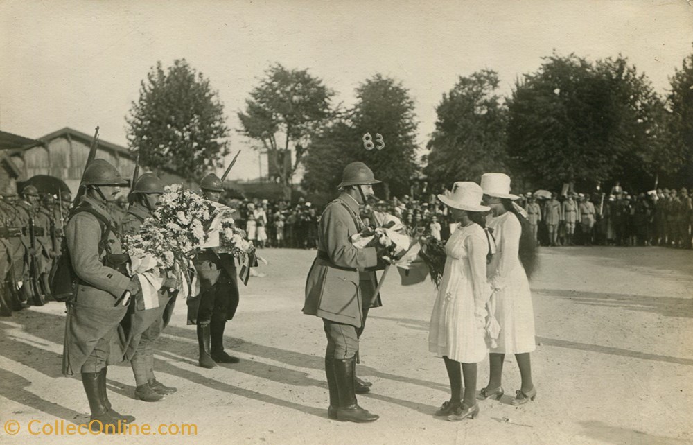 Retour des survivants du 20° Régiment d'Infanterie à Marmande en 1919 3 cartes postales europe france retour des survivants du 20 regiment infanterie a marmande en 1919