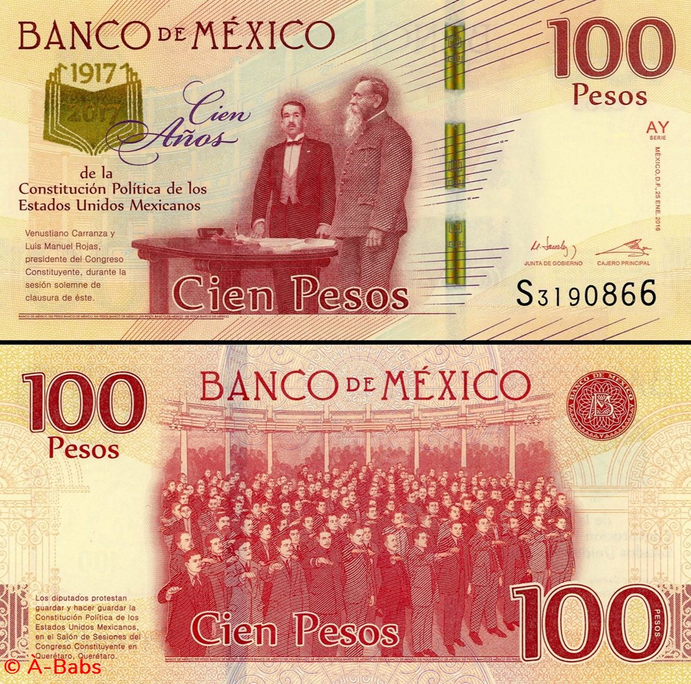 MEXIQUE - PICK 130 - 100 PESOS - 2021 billets amerique du nord mexique pick 130 100 pesos 2021