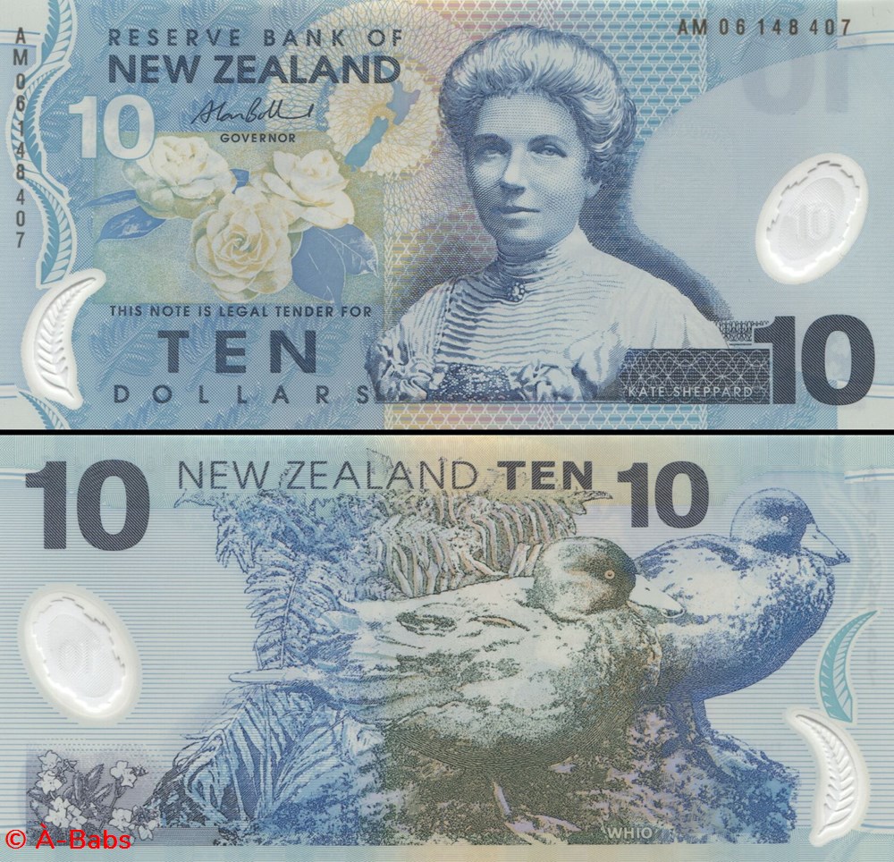 NOUVELLE-ZELANDE - PICK 186 b - 10 DOLLARS - 2007 billets oceanie nouvelle zelande pick 186 b 10 dollars 2007
