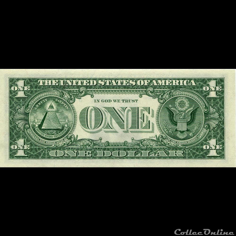 B- 1$ Federal Reserve Notes - Small Size 1969B Series billet amerique du nord etat uni b 1 federal reserve notes small size 1969b series