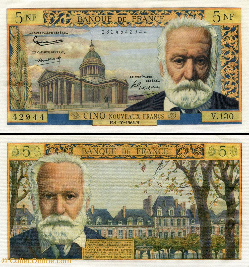 billets europe france 5 francs
