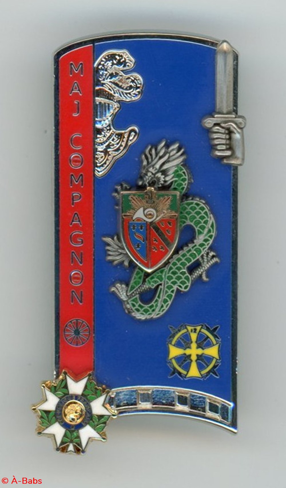 Insigne ENSOA - 298° Promotion Compagnon Joseph militaria medailles insignes insigne ensoa 298 promotion compagnon joseph