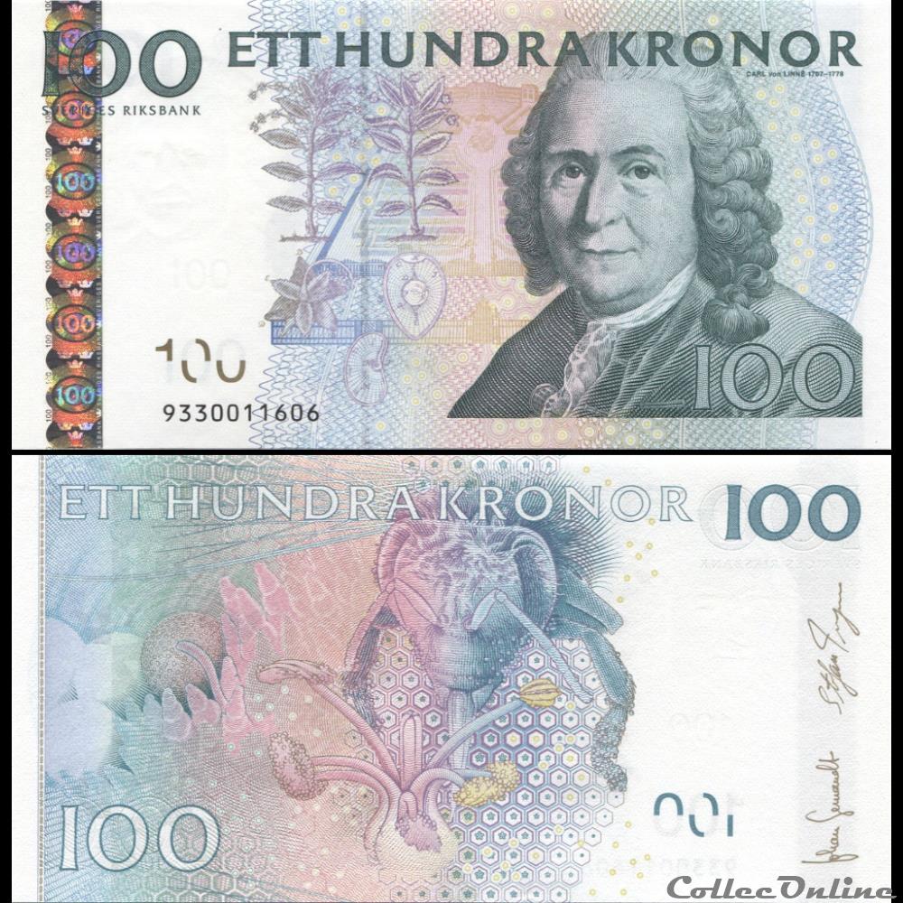 SUÈDE - PICK 65 c 3 - 100 KRONOR - 2009 billet europe suede pick 65 c 3 100 kronor 2009