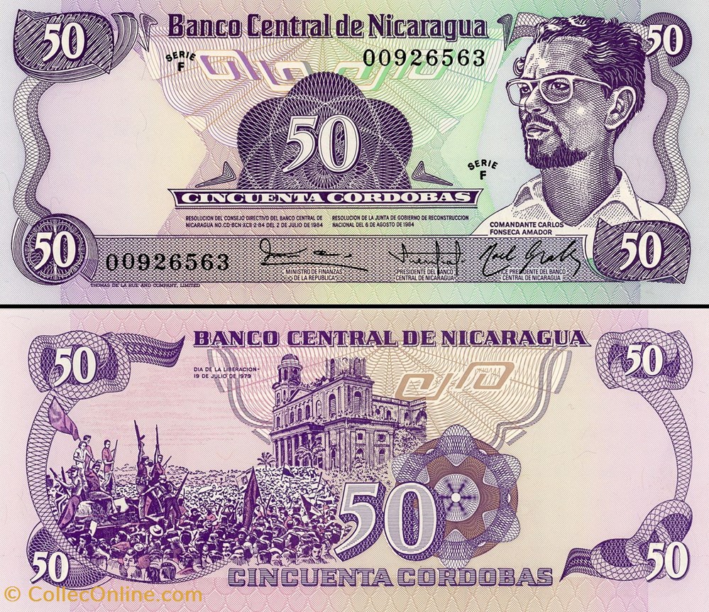 NICARAGUA - PICK 140 - 50 CORDOBAS - 1984 billet amerique centrale et caraibe nicaragua pick 140 50 cordobas 1984