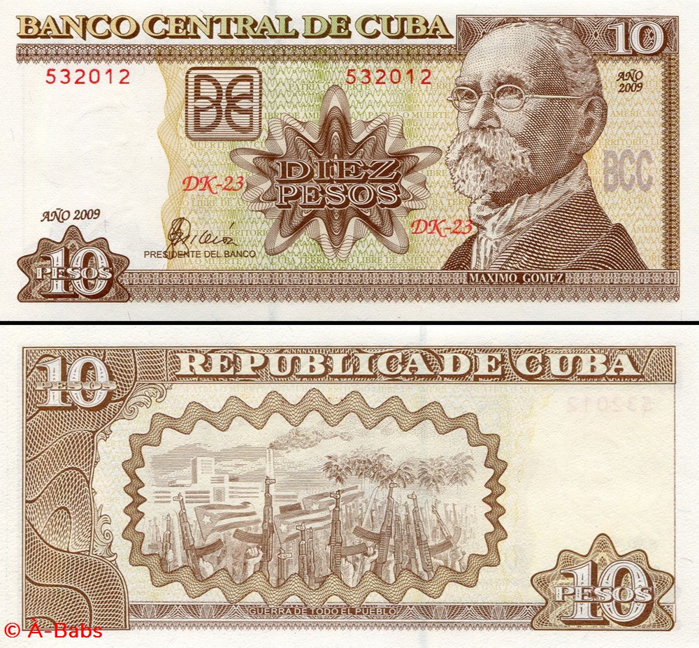 CUBA - PICK 117k - 10 PESOS - 2009 billets amerique centrale et caraibes cuba pick 117k 10 pesos 2009
