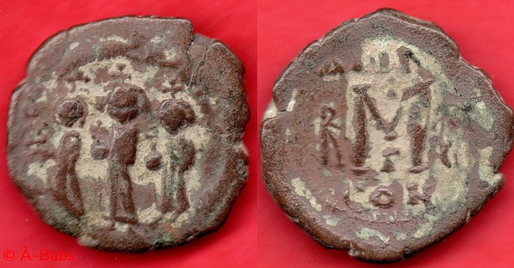 HÉRACLIUS, HÉRACLIUS CONSTANTIN et MARTINE - SEAR ? monnaies byzantines la dynastie heracliide heraclius heraclius constantin et martine sear