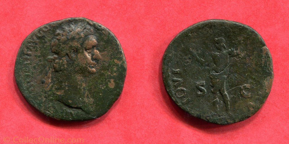DOMITIEN - IOVI - CONSERVAT - RIC 269 monnaie antique av jc ap romaine domitien iovi conservat ric 269
