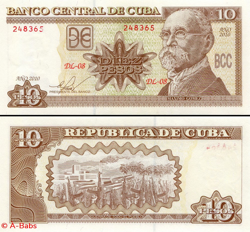 CUBA - PICK 117l - 10 PESOS - 2010 billets amerique centrale et caraibes cuba pick 117l 10 pesos 2010