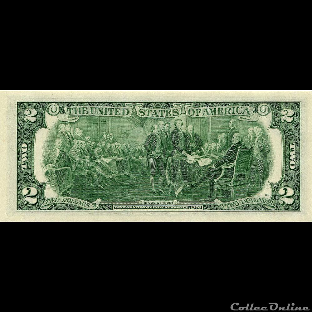 J- Kansas-City District - 2$ Federal Reserve Notes - Small Size 2013 Series billet amerique du nord etat uni j kansas city district 2 federal reserve notes small size 2013 series