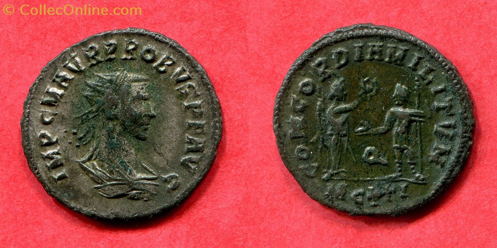 monnaie antique av jc ap romaine republicaine imperiale probus concordia militvm ric 907
