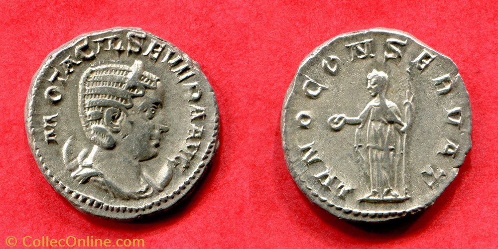 OTACILIA SEVERA - IVNO CONSERVAT - RIC 127 (S) monnaie antique av jc ap romaine republicaine imperiale otacilia severa ivno conservat ric 127 s