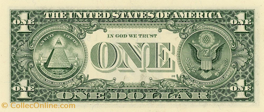 L- 1$ Federal Reserve Notes - Small Size 2001 Series billets amerique du nord etats unis l 1 federal reserve notes small size 2001 series
